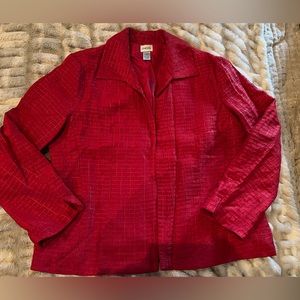 Chico’s red Blazer size 3